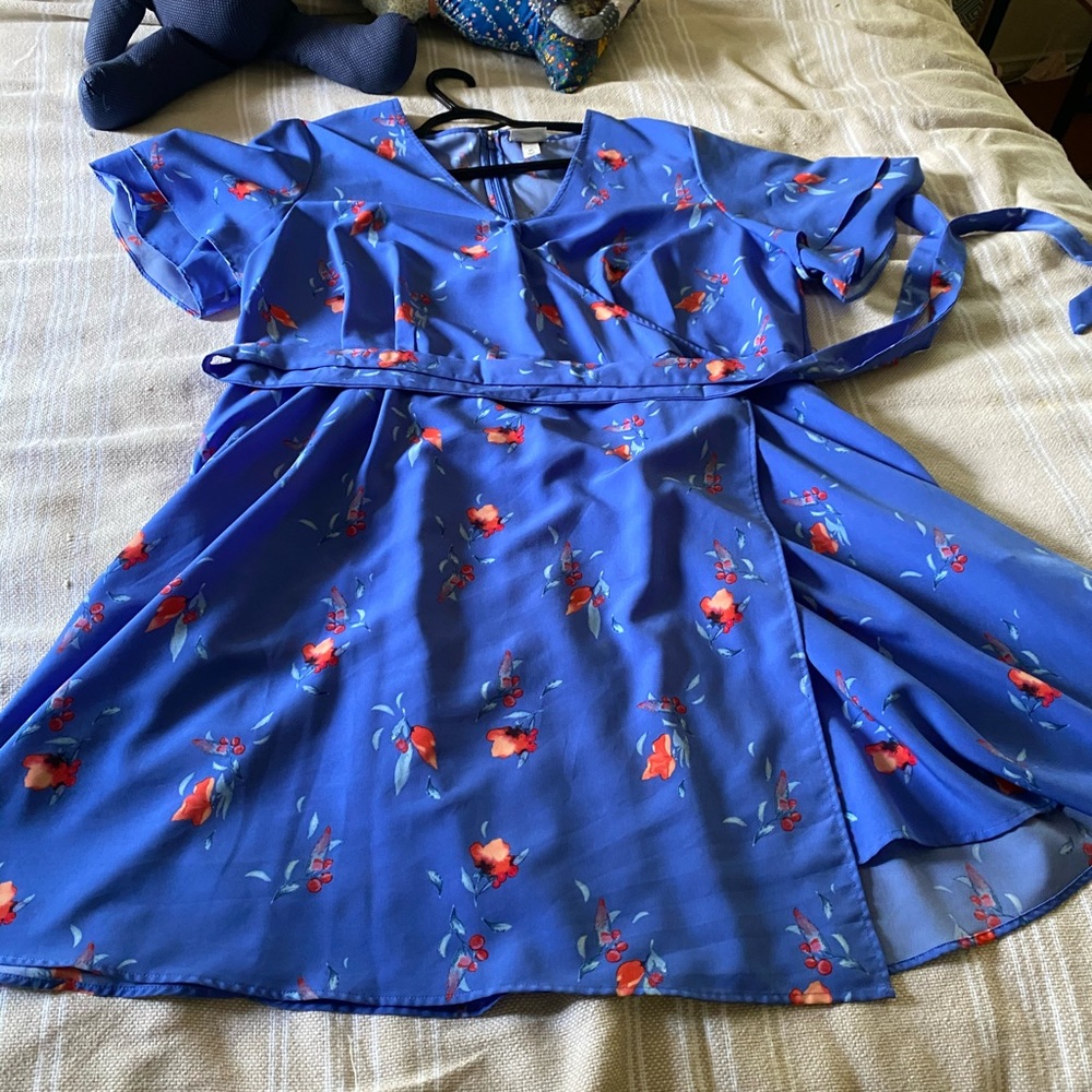 Ava & Viv faux wrap dress